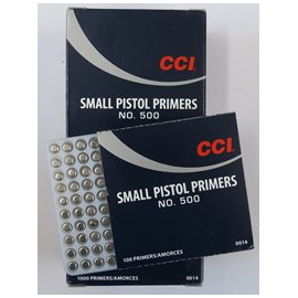 CCI Small Pistol Primers No. 500 x1000