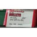 Palle Hornady Bullets 44 cal .430 240 gr. CL-SIL